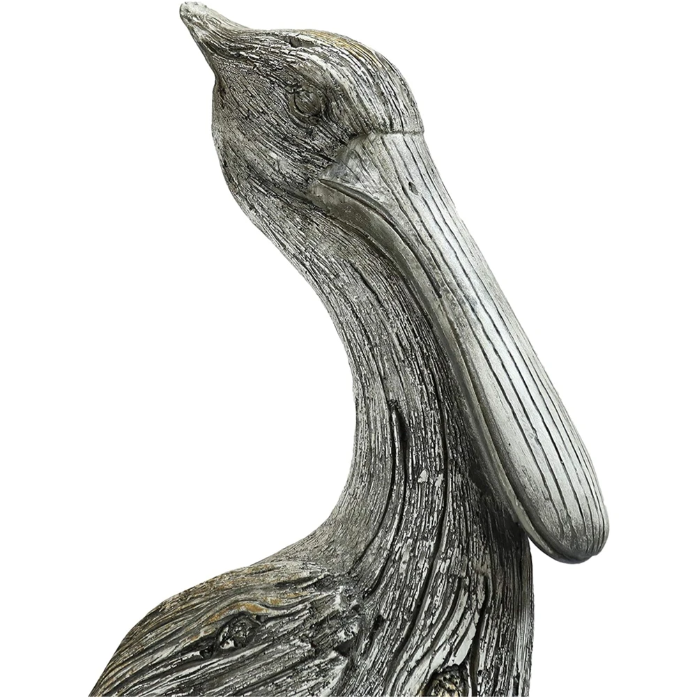 Handcast Polyresin Full Color Finish Decor Ocean's Perch Pelicans Garden Bird Statue Animal Backyard and Lawn Ornament