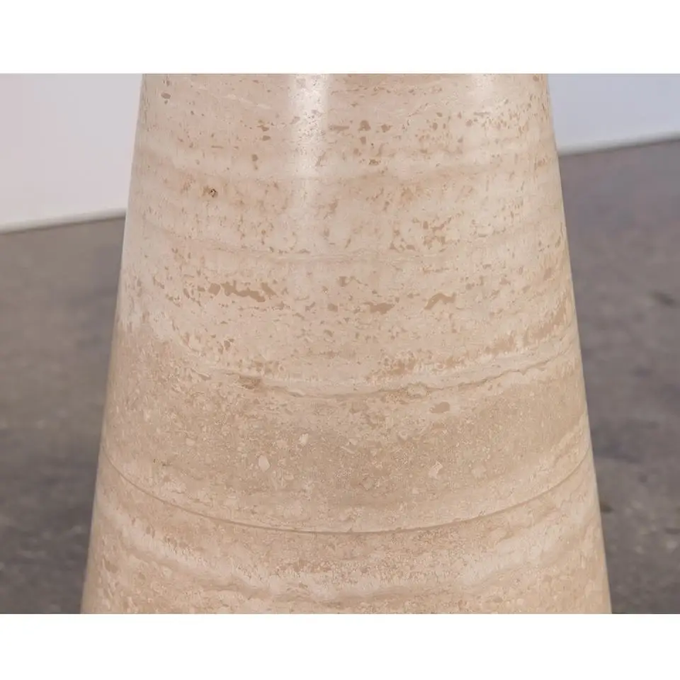 Натуральный камень на заказ домашний декор для гостиной круглый стол в скандинавском стиле из травертина