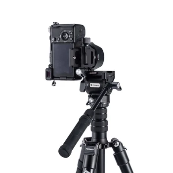 Fotopro Damping Smooth Photographic Tripod Ball Head Panoramic Handle Adjustable Camera Head CNC Machining Video Fluid Head detail image