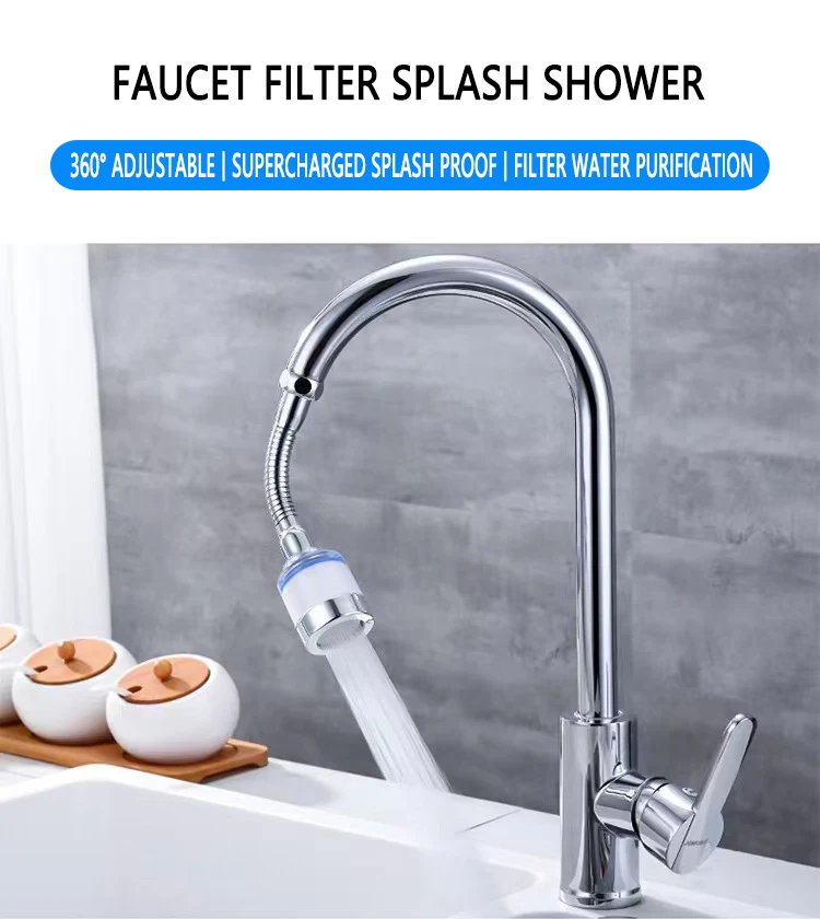 Universal Splash Filter Swivel Sink Faucet Aerator Replaceable Filter