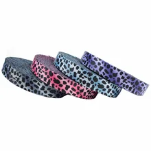 High end customized leopard print printed ribbon with sublimated polyester ribbon with low minimum order quantity