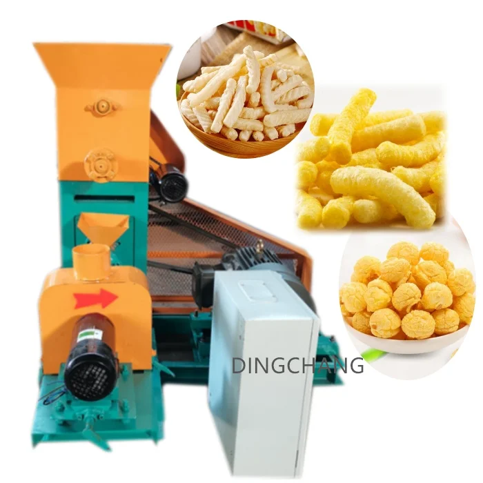 Wholesale	mixed Grain Puffing Machine	popcorn Chicken Machine Maize Popping	kurkure Making Machine Price