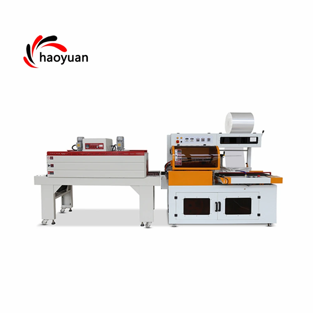 L Bar Siegelmaschine Automatische Flaschen Schrumpfverpackungsmaschine Plastikverpackungsmaterial 0-25Stück/min