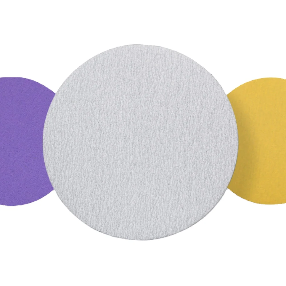 Customizable Holes Size 6 Inch White Aluminum Oxide Abrasive Sanding Paper Discs For Automotive