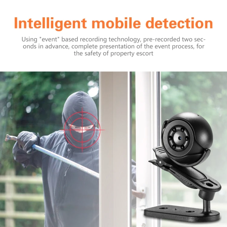 SQ6 1080P Large Wide-angle Mini HD Smart Camera, Support Night Vision & Motion Detection