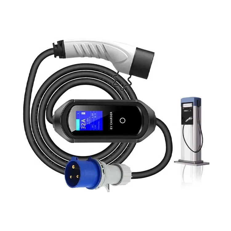 Home Use Adjustable Current 32A Level 2 EV Car Charger Type2 Type1 EV Charger GBT Charging Portable EV Charger for VW ID4