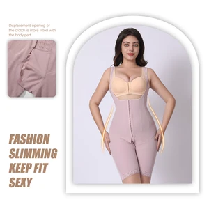 High Quality One-Piece Shaping Tunic Arm-Lifting Waist Slimming Underwear Firm Control Nylon Bodysuit with Logo Customizable