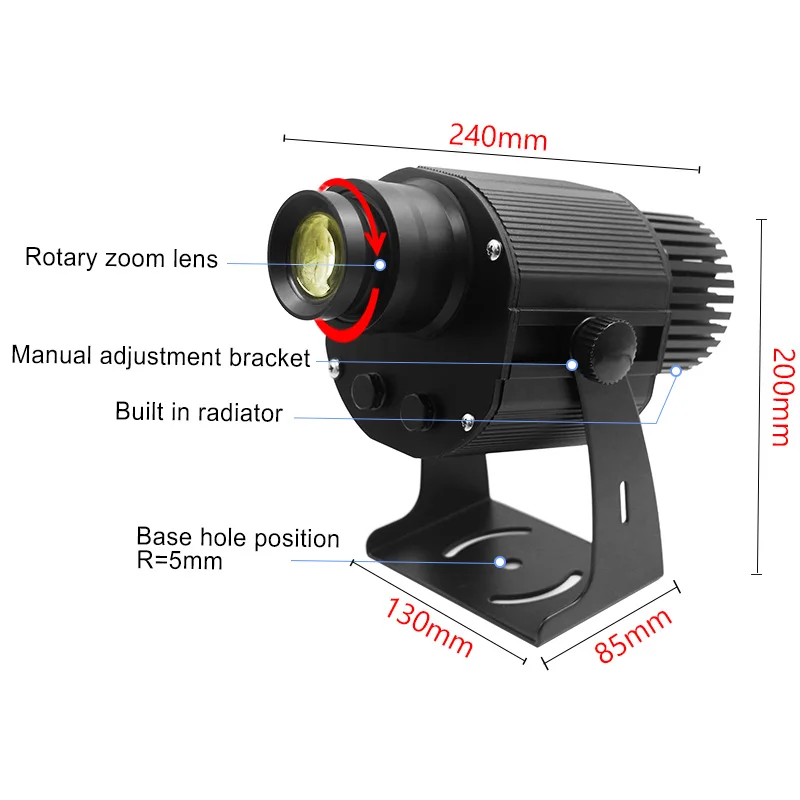 Outdoor Remote Control Decorative Blue Dynamic Water Wave Light Led Ocean Stage Ripple Lamp Advertisement  logo Gobo Projector