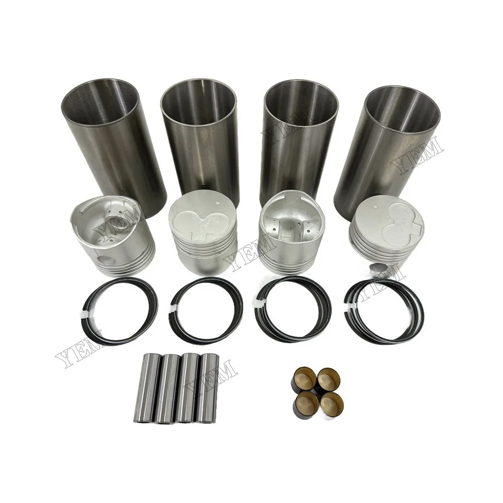 Cylinder Liner Kit Compatible for Mitsubishi K4D Engine Rebuild Kit 5