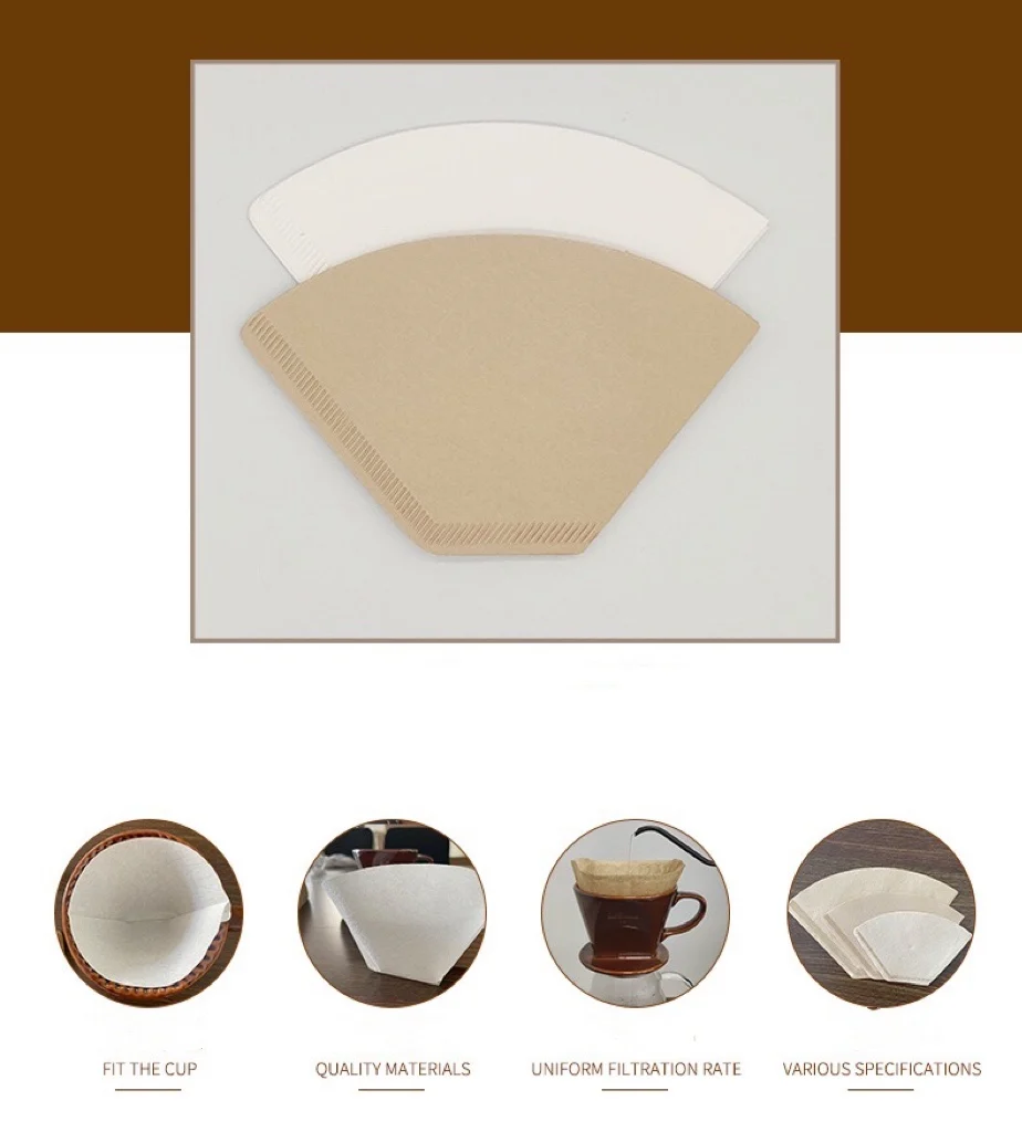 Papel De Filtro De Café De Pulpa De Madera,Original,U102,40 Uds. Por Bolsa  - Buy Reemplazable Filtros De Papel Para Café,Filtro De Café Bolsa De Goteo, Filtro De Café De La Bolsa De Papel