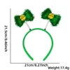 Green Three leaf clover ribbon bow design