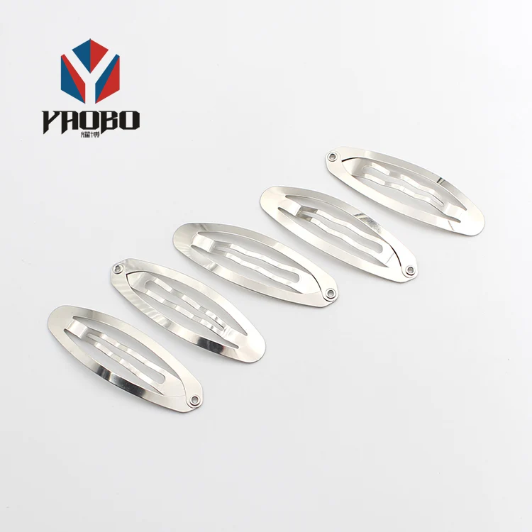 Модный высококачественный металлический Овальный зажим для волос