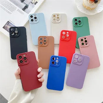China Supplier Frosted Silicone Case For iPhone 7/8 Plus,Slim Matte TPU Phone Cover For iPhone X XR 11 12 13 14 Pro Max Case