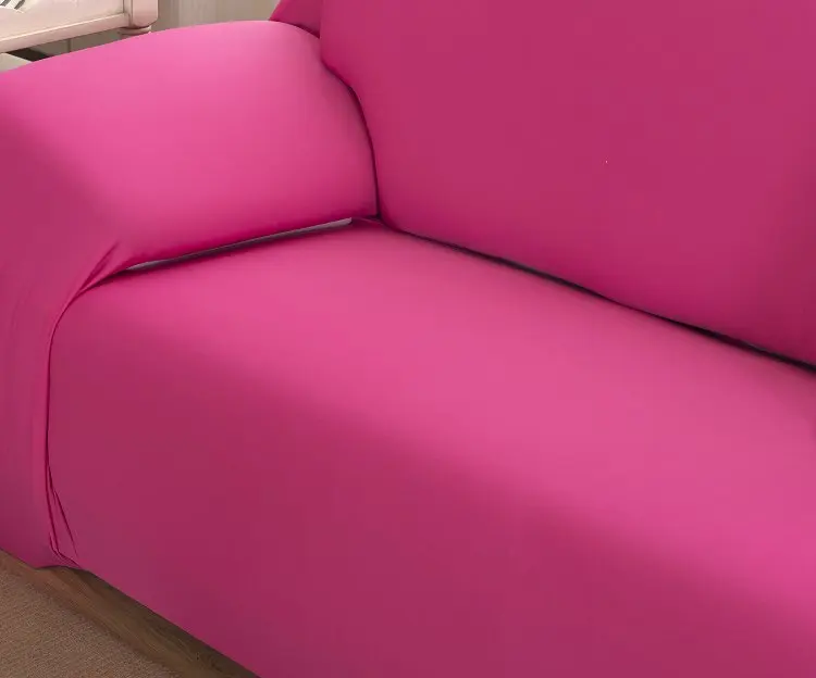 Чехол на диван из спандекса на заказ, однотонный нескользящий чехол на диван, простой всесезонный универсальный чехол на диван с подлокотником