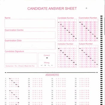 Exam paper /Answer sheet /OMR Paper for the school exam