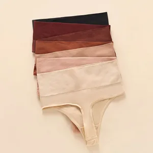 BOJIN 2026 New Mid-Waist T-Shaped Thong Breathable Sexy Mid-Rise Solid Large Size Yoga Sports Underwear Adults