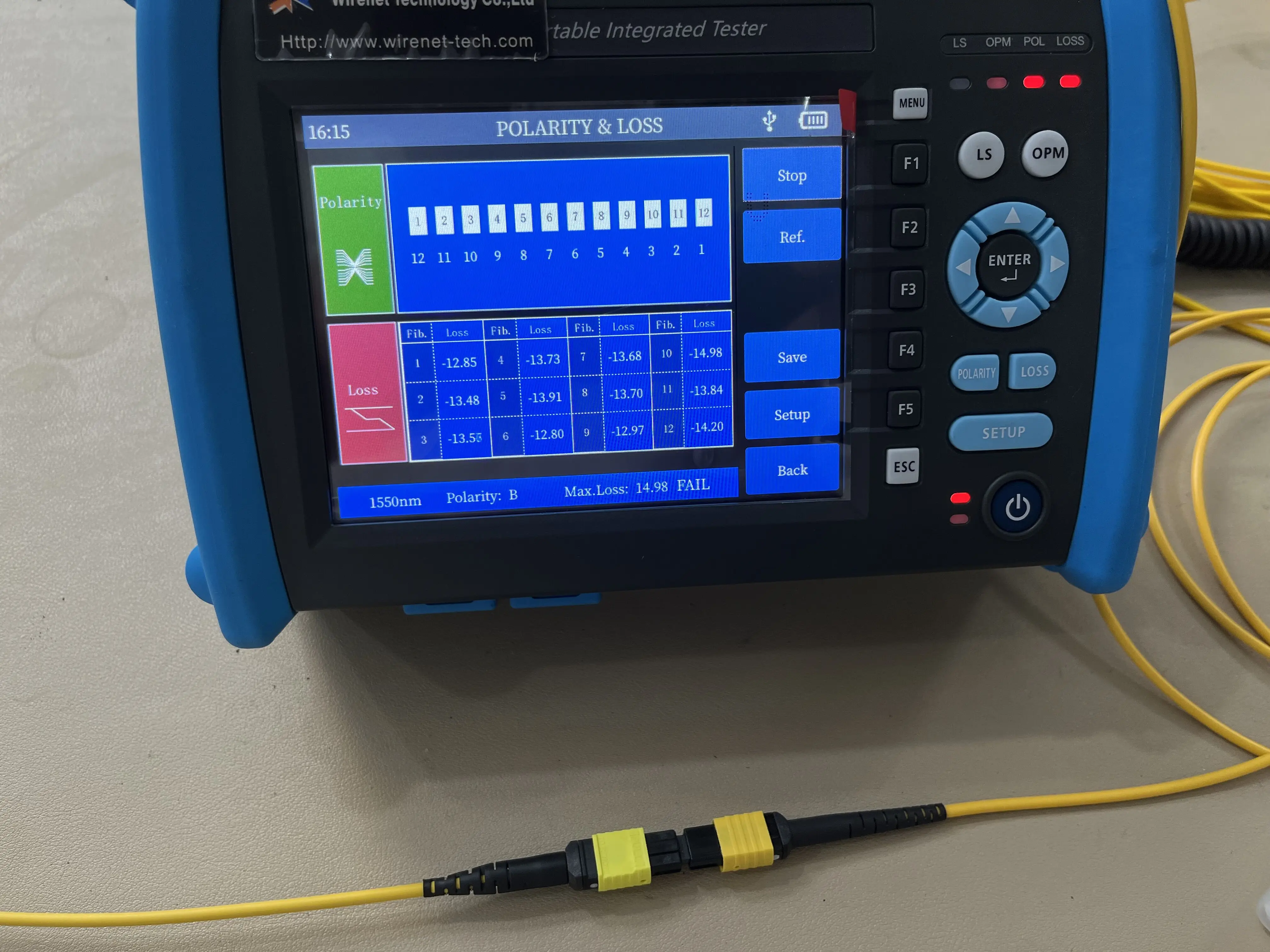 MPO Portable Integrated Tester - Precision Optical Power Meter