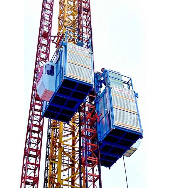 SC200 construction lifting crane building hoist for passenger and cargo