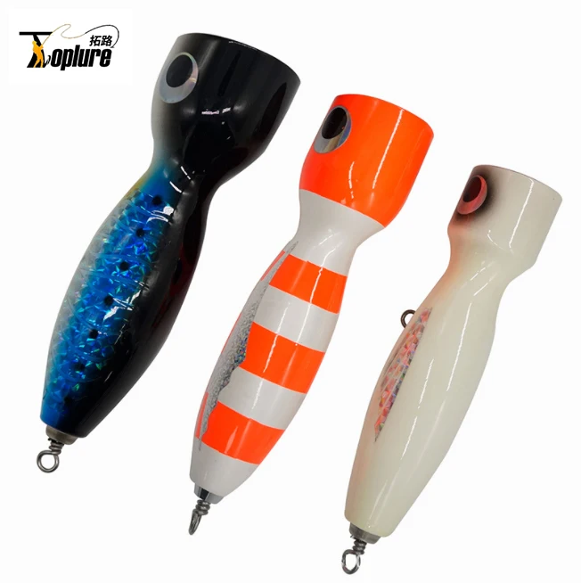 Ready Stock】9.2cm 16.85g Popper Fishing Lures 3d Eye Artificial Hard Bait  Fishing Tackle For Seawater Freshwater