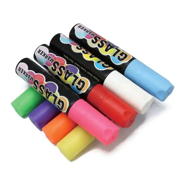 Жидкий маркер для меловой ручки используется на стеклянной доске классной 8 видов цветов акриловые маркеры водной основе