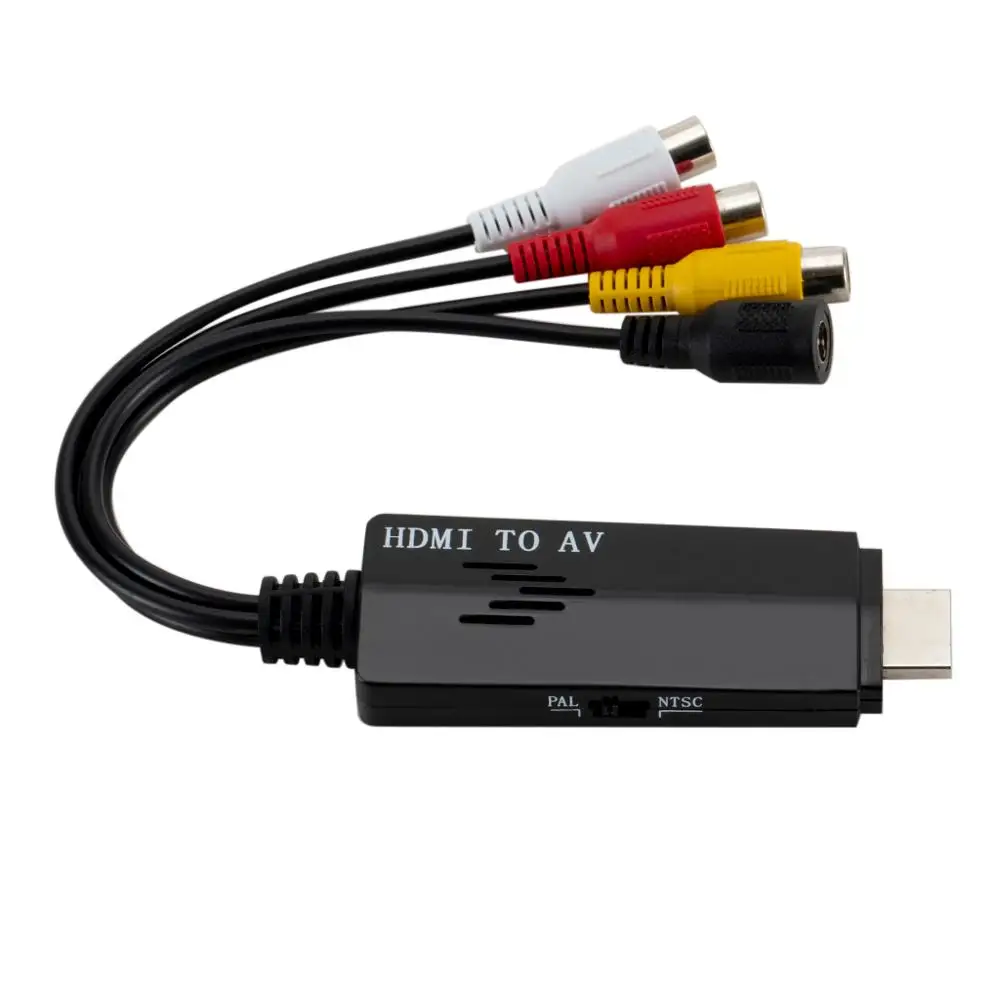 Adattatore RCA A HDMI 1080P - Convertitore AV/HDMI Per PS3, Xbox, DVD E Altri Dispositivi