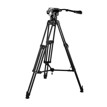 E-IMAGE EG25C PLUS Professional Heavy Duty Carbon Fiber Video Tripod With 100mm Fluid Head 28kg Payload detail image