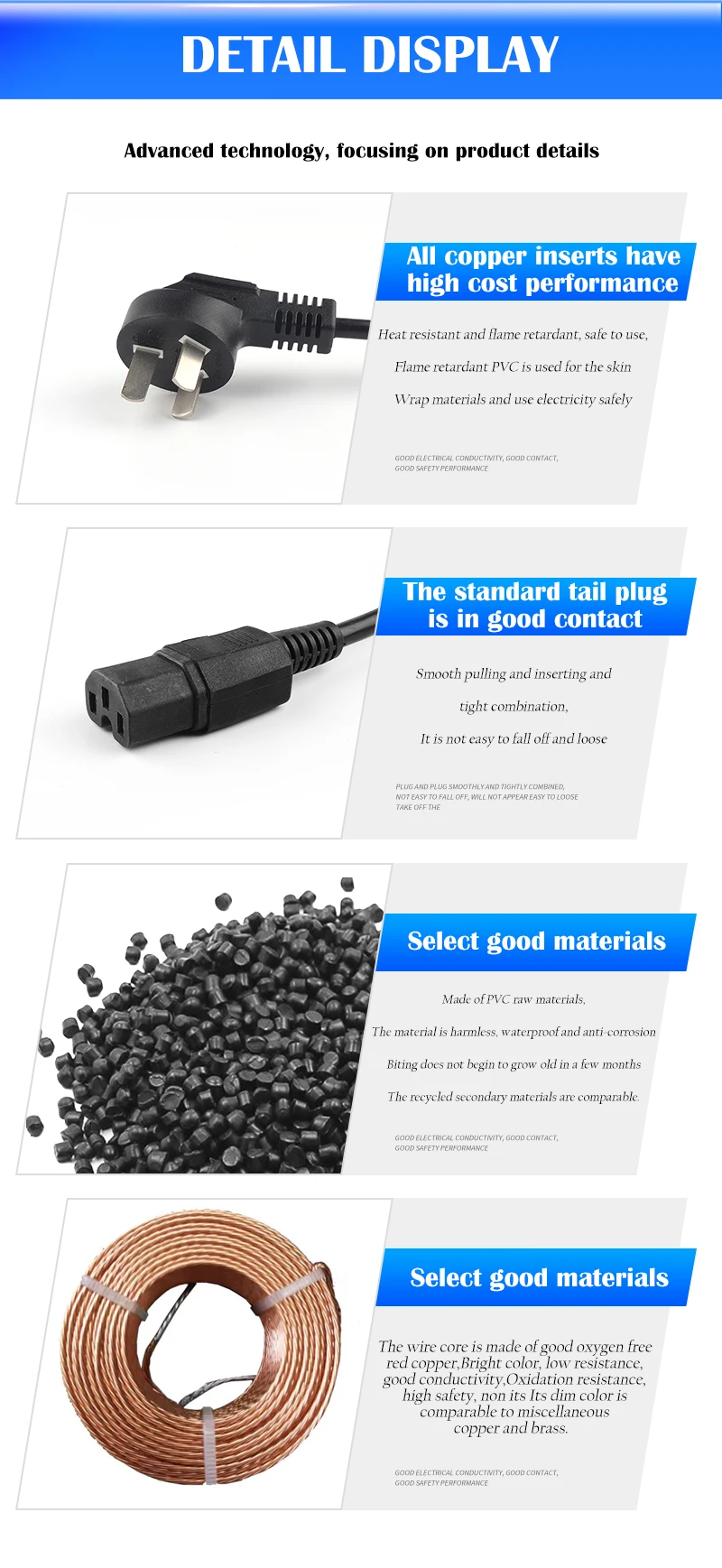 Pvc 2pin British Plug Uk Power Cords Extension Cords For Home