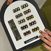 10 color green cat eye nail polish