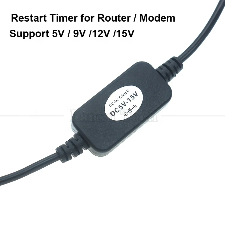 Cable DC5.5x2.1mm Cable Reiniciador Automático Para Router - Reinicia Cada 72 Ho