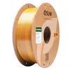 Seda de doble color pla-púrpura oro