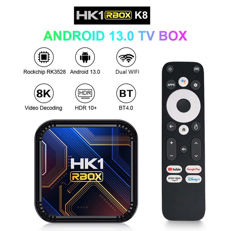 Zbigstar HK1 RBOX K8S - 8K Android Set-Top Box with Voice