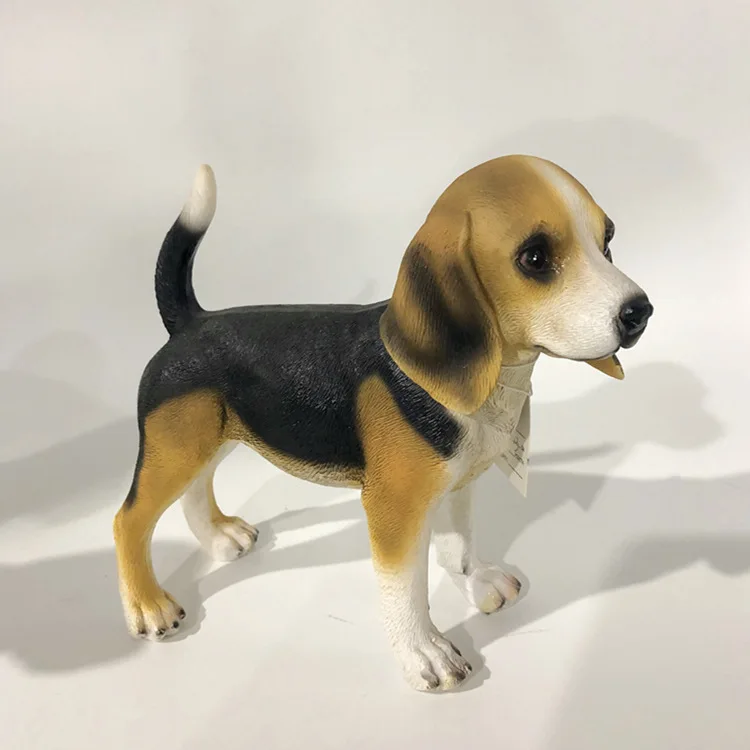 Bolun BL-28 Dog Sculpture, Natural Resin,