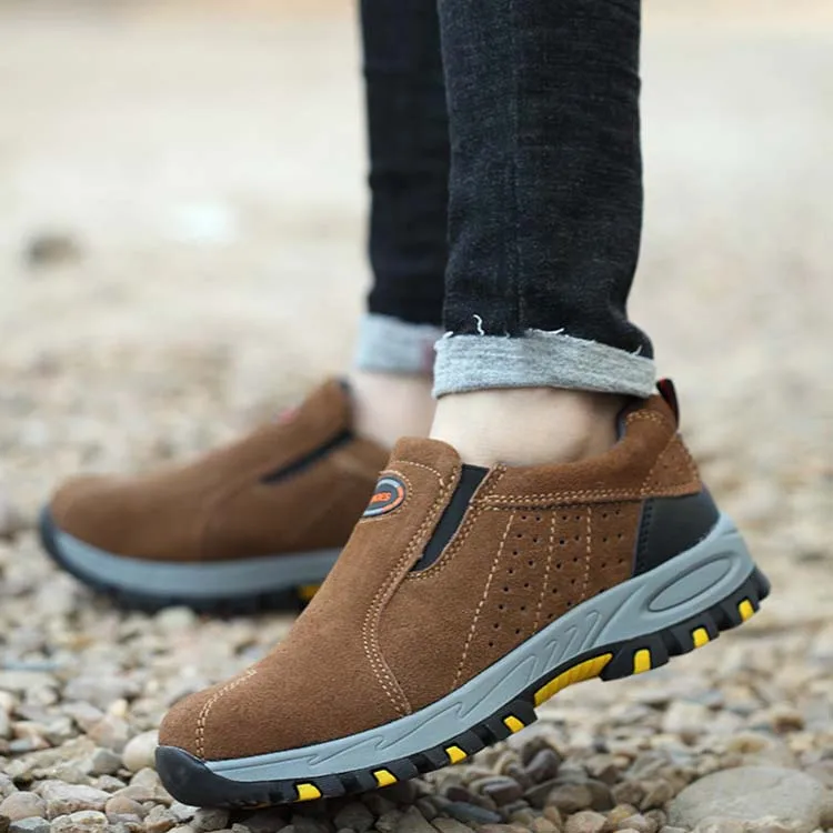 Botas de Trabajo con Punta de Acero para Hombre Talla 14 en Oferta, Zapatos  de Seguridad Industrial de Cuero Genuino para el Trabajo de Invierno, de