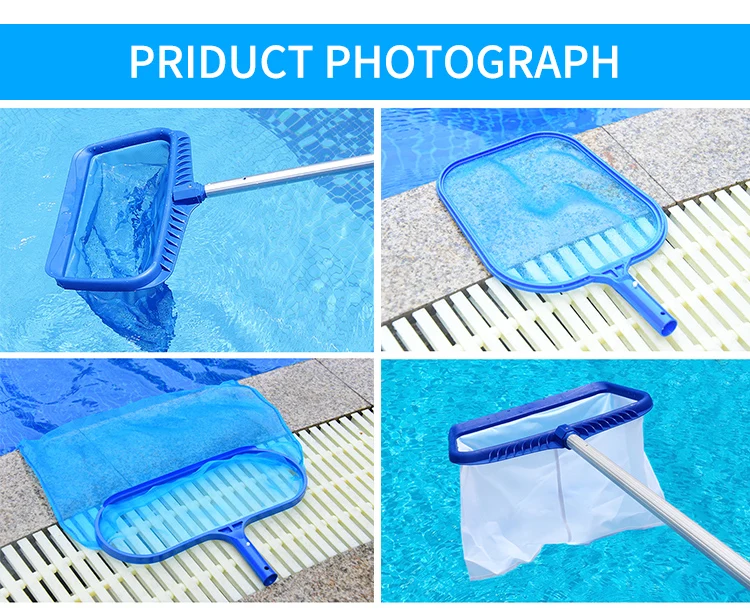Deep Wide Mouth Heavy Duty Pool Leaf Skimmer Leaf Rakes Cleaning Tools Pool Rakes Skimmers