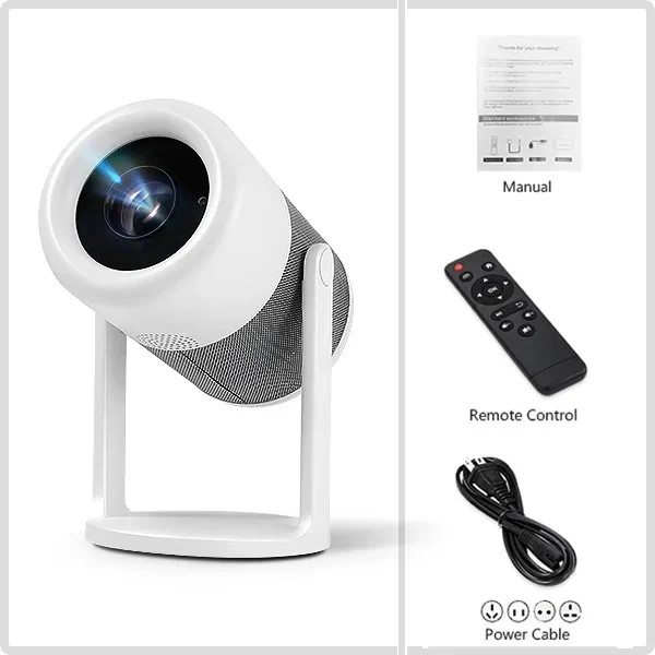 Salange P310 Android 11 Video Projector 720P 150 ANSI Lumens Electronic Focus 1GB 8GB 5G WiFi 1080P 4K 60HZ Home Theater Beamer