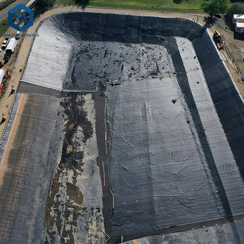 HDPE Smooth Geomembrane Waterproofing Membrane Farm Dam Liner 45 Mil Pond Liner for Water Storage Pond in Kenya