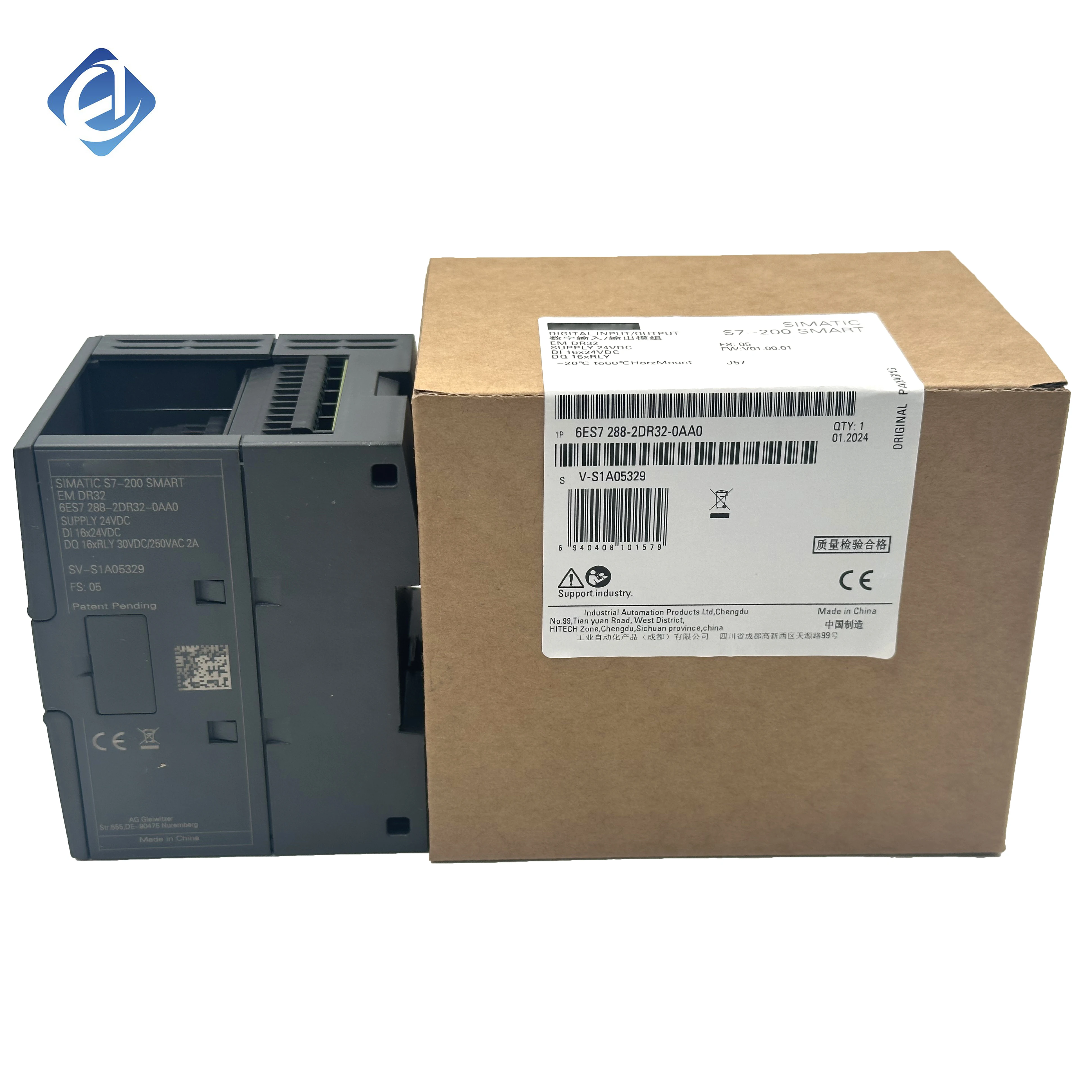 Original 6ES7 288-2DR32-0AA0 PLC Analog Input Interface Module 1 I/O 110V Operating Voltage for Electronic Equipment RS485