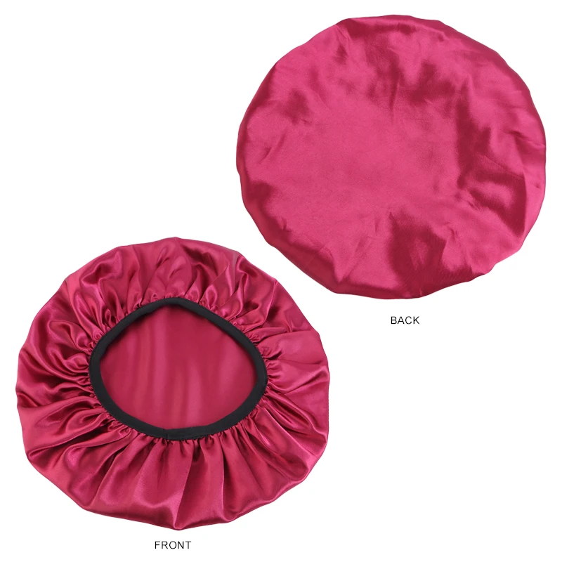 New Extra Satin Bonnet Custom Logo Sleep Cap Hair Satin Sleeping Bonnets With Logo