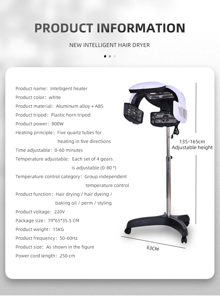 Salon Professional Hair Color Processor Salon Equipment Hair