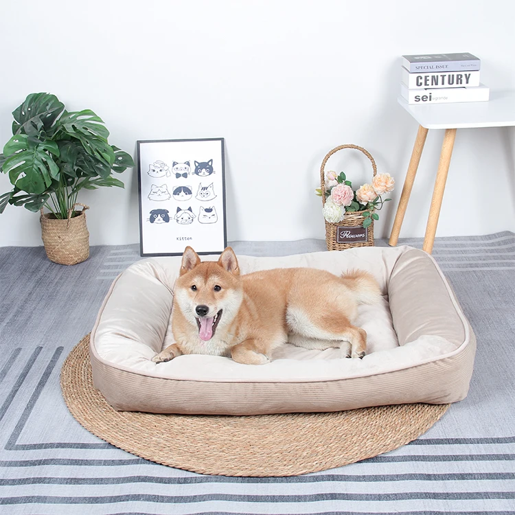 Wholesale Luxury Dog Bed Waterproof And Breathable Rectangle Oxford Pet