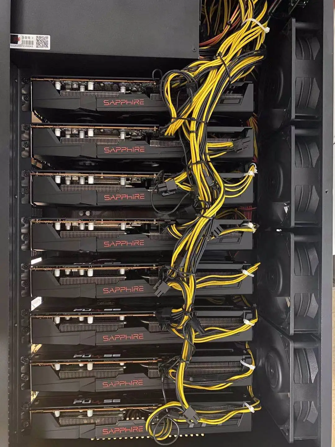 Stock Amd Sapphire Rx 5600xt Xfx Rx5700 Xt Graphic Card Rig Eth Miner 8 Gpu Ethereum Mining Machine 3mh 445mh Higher Hashrate Buy Stock Xfx Amd 5600xt 5700xt Graphic Card Rig R 5700xt