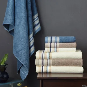 Luxury Satin File Cotton Towel Wholesale Absorbent Household Towel Soft Thickening  Towel
