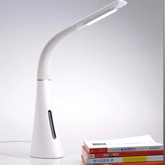 LED Desk Lamp with Adjustable Flexible Neck 7 Brightness Shade Setting Study lamp