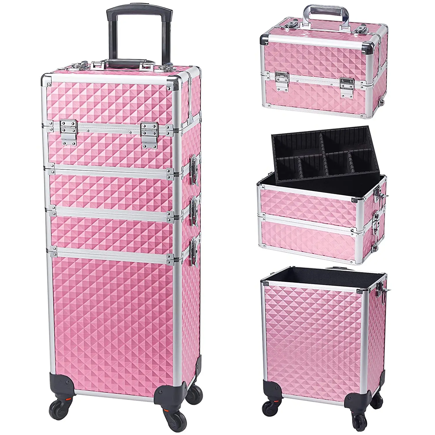 large vanity case on wheels
