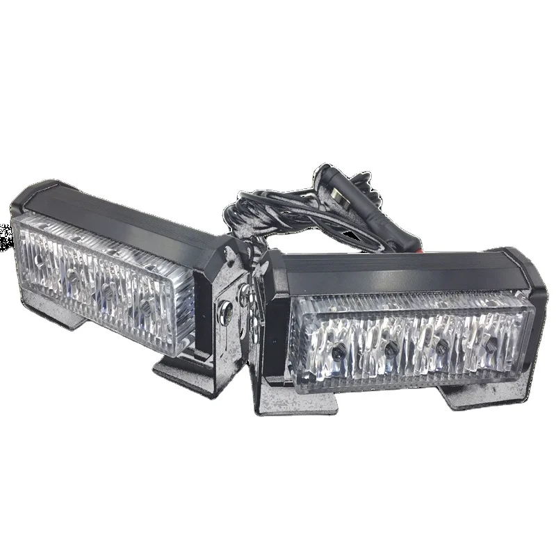 COB LED Beacon Flash Warning Car Light Bar 15 Modes Styling High Low Beam Yellow Red Blue Emergency Fog Work Lamp signal Lamp