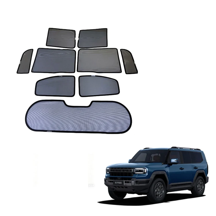 Maremlyn Car Window Sunshade for Jetour G700 Gauze Car Window Sunshade Mesh UV & Heat Protection Privacy Screen