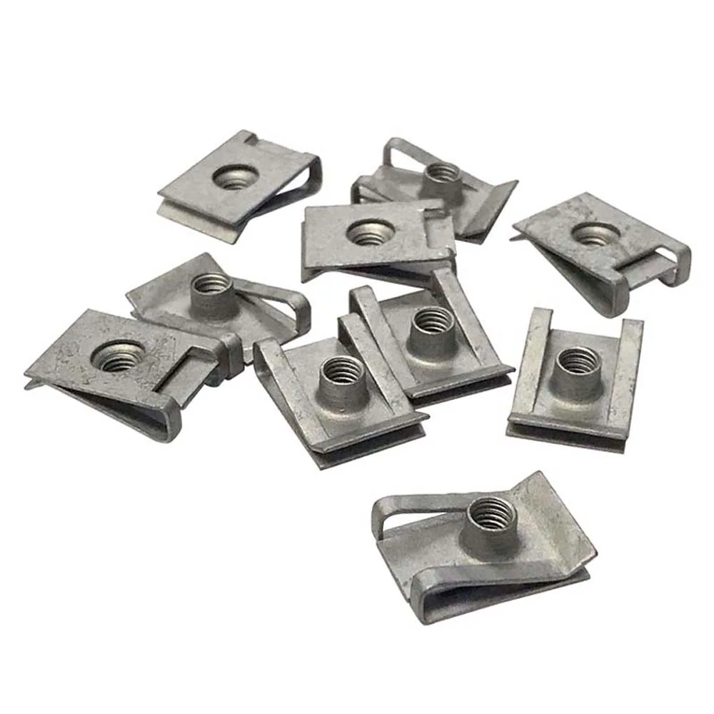 Custom Mounting Fasteners Stainless Steel Retaining Flat Metal Spring Clips for Industrial