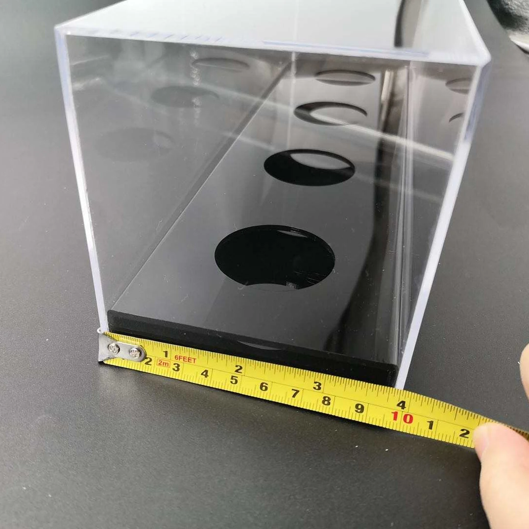 Factory Custom Square Acrylic Display Case for Baseball Tennis Balls Durable Square Cube Shape Retail Storage Display Wholesale