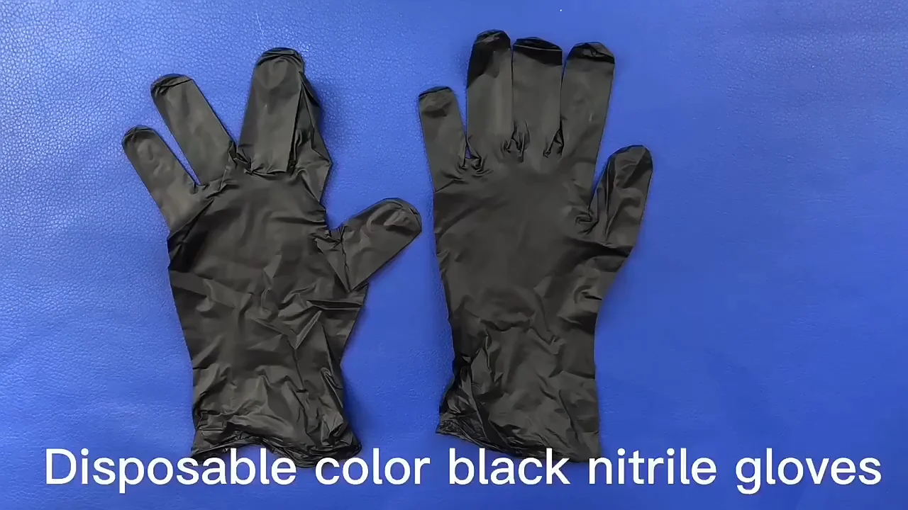High Quality Examination Powder Free Nitrile Gloves Manufacturers Blue