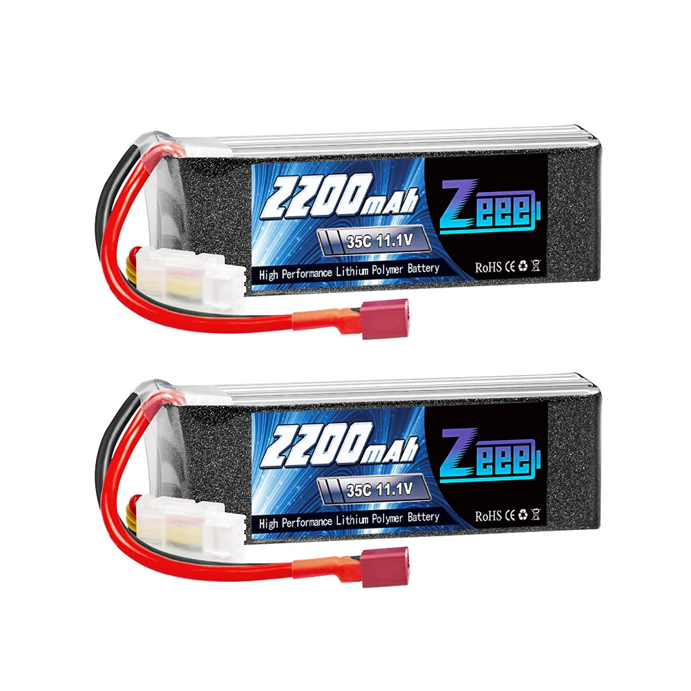 Zeee 3S LiPo Battery 2200mAh 11.1V 35C Soft Case Battery With